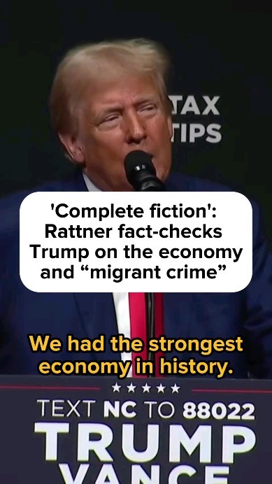 Trump's "We had the Greatest Economy In History"